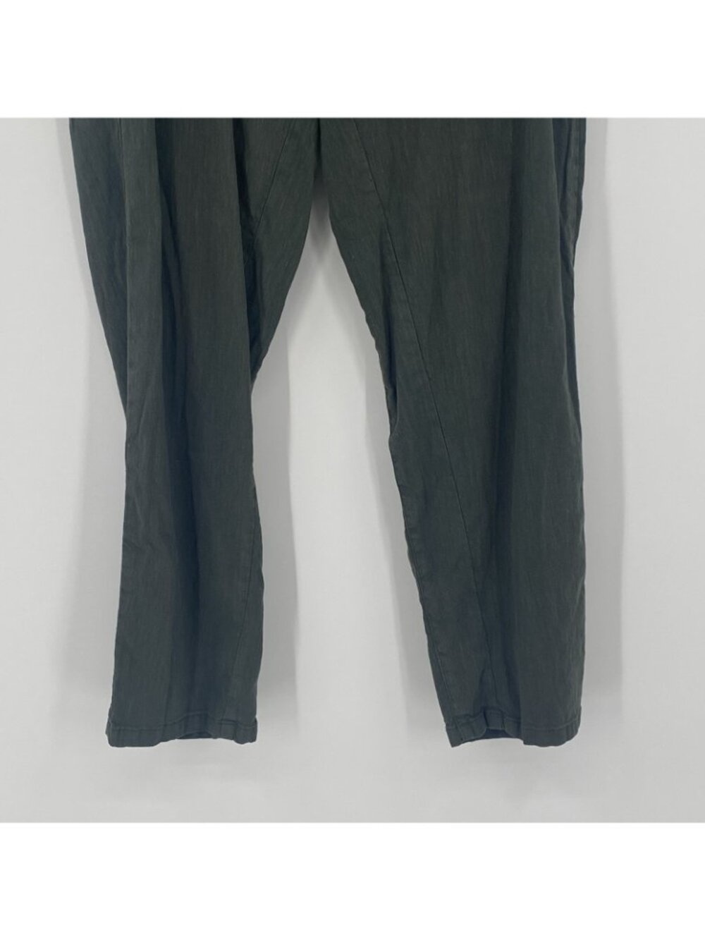Kut From The Kloth Women's Size L Green Linen Blend Drawstring Pants - Picture 9 of 16